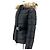 Giacca corta in piumino Moncler Angres Belt Fur Nero - vista 3
