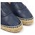 Chanel Espadrilles Slip-On aus dunkelblauem Lammleder für Damen - Ansicht 6
