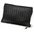 Bottega Veneta Clutch Small in Mesh Intrecciato Nero - vista 3