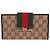 Gucci Cartera larga con solapa GG Canvas Three Stripes Multicolor