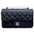 Chanel Classic New Mini Lambskin Black Champagne Gold Nero