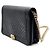 Le Boy Chanel Mini bolsa transversal WOC Boy em caviar Preto - vista 2