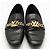 Louis Vuitton Mocassim flat LV Gold Upper Case preto
