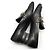 Louis Vuitton Mocassim flat LV Gold Upper Case preto - vista 7