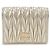 Cartera Corta Matelassé Miu Miu Oro AFPP Blanco - vista 2