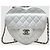 Chanel Borsa Heart Large in agnello bianco - vista 2