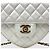 Chanel Borsa Heart Large in agnello bianco - vista 3