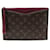 Louis Vuitton Pochette Palas Monogram con correa Castaño