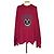 Balenciaga Strick mit geripptem Saum Rot