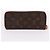 Louis Vuitton Cartera Larga para Mujer Monogram Clemence Zipper Negro - vista 4
