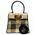 Salvatore Ferragamo Iconica borsa tote in rafia Gancini con manico e tracolla Marrone - vista 5