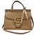 Gucci GG Marmont Handtasche mit Tragegriff und Schulterriemen Braun