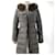 Prada Women's Belted Long Down Jacket Brown  - view 3