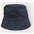 Prada Black Denim Recycled Nylon Reversible Triangle Logo Bucket Hat Blue - view 5