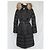 Moncler Chloé Damen Daunenlangmantel mit Fuchsfell Schwarz - Ansicht 2