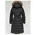 Moncler Chloé Damen Daunenlangmantel mit Fuchsfell Schwarz - Ansicht 5