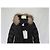 Moncler Chloé Damen Daunenlangmantel mit Fuchsfell Schwarz - Ansicht 7