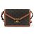 Céline Triomphe Canvas Envelope Crossbody Bag Schwarz