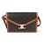 Céline Triomphe Canvas Envelope Crossbody Bag Schwarz - Ansicht 8