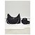 Prada Borsa Hobo in Re-Nylon con Logo Triangolo Argento Nero Re-Edition - vista 7