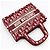 Dior Mini borsa tote Oblique Book Tote Rosso - vista 3