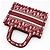Dior Mini borsa tote Oblique Book Tote Rosso - vista 4
