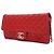 Chanel Clutch e borsa a tracolla in agnello con catena Rosso - vista 2