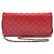 Chanel Clutch e borsa a tracolla in agnello con catena Rosso - vista 3