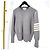 Thom Browne Diagonale Armbinde Milano Stitch Strick Grau Braun