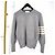 Thom Browne Diagonale Armbinde Milano Stitch Strick Grau Braun - Ansicht 3