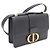 Dior Bolsa de ombro e transversal com aba em couro de bezerro Montaine Preto - vista 2