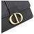 Dior Bolsa de ombro e transversal com aba em couro de bezerro Montaine Preto - vista 5