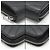 Saint Laurent Cartera Compacta Matelassé Monogram Negra Plateada Negro - vista 12