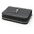 Saint Laurent Cartera Compacta Matelassé Monogram Negra Plateada Negro - vista 6