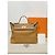Hermès Borsa Kelly in Alligator Togo Swift Oro Caramello Marrone - vista 8