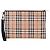 Burberry Vintage Check Fabric Strap Clutch Bag Brown