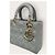 Dior Borsa Lady Small in agnello cannage grigio antracite Marrone - vista 3