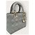 Dior Borsa Lady Small in agnello cannage grigio antracite Marrone - vista 4