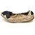 Louis Vuitton Ballerine Dolphin con dettaglio nastro stampa leopardata Marrone - vista 4