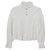 Chanel Größe White Cotton Blend Puff Sleeve Crop Knit Weiß