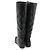 Prada Schwarze Cervone Lackleder-Stiefel - Ansicht 4