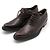 Prada Scarpe con lacci in pelle marrone da donna - vista 2