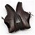 Prada Scarpe con lacci in pelle marrone da donna - vista 8