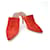 Hermès Mule in scamosciato Hermes Rosso  - vista 1
