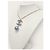 Chanel Collana a righe blu perla con logo CC - vista 3
