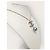 Chanel Collana a righe blu perla con logo CC - vista 4