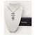Chanel Collana a righe blu perla con logo CC - vista 6