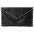 Valentino Clutch Rockstud in pelle nera Nero