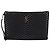 Saint Laurent Clutch con tracolla larga trapuntata Nero