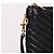 Saint Laurent Clutch con tracolla larga trapuntata Nero - vista 6